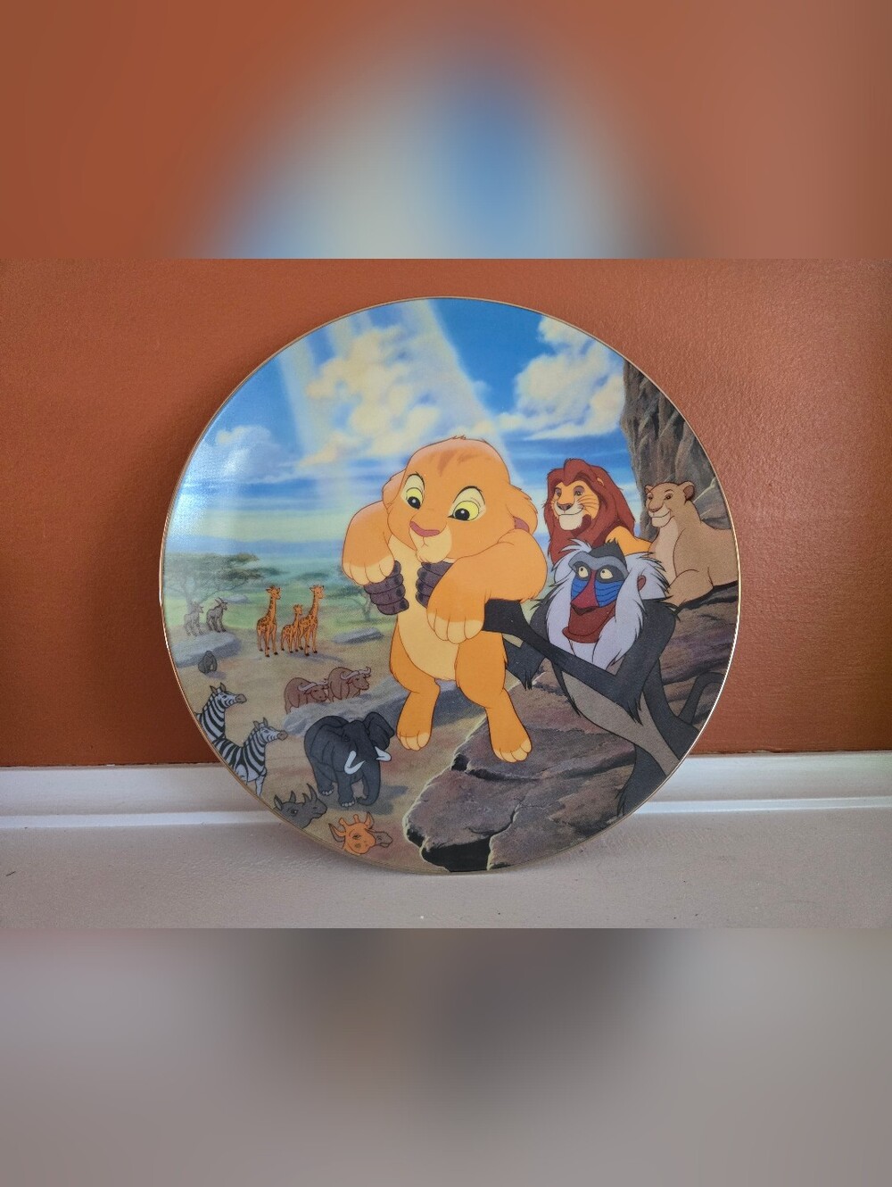 Disney The Lion King Collector's Plate "The Circle Of Life"